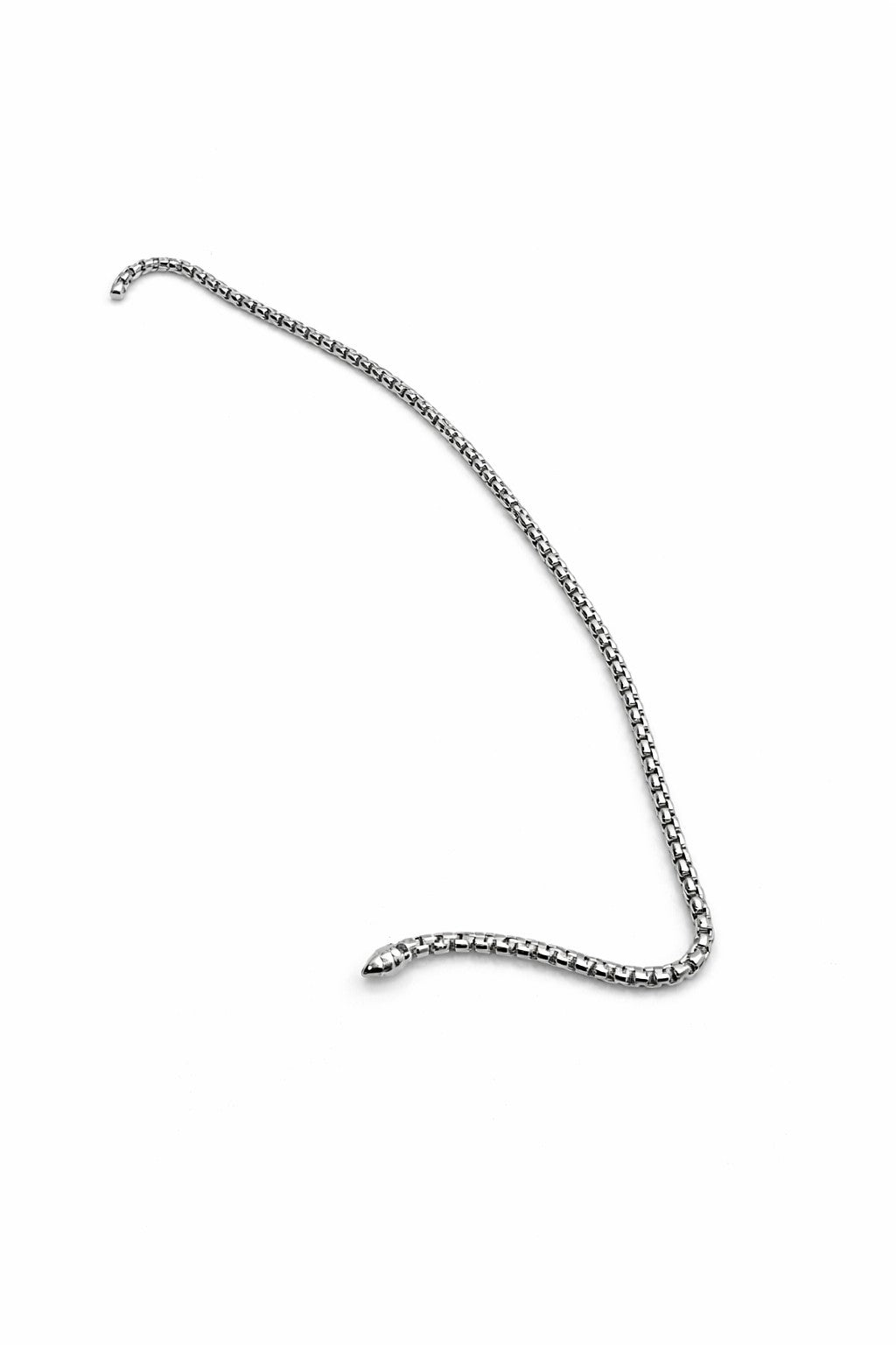 14 kt witgouden armband rond venetiaans 19,5 cm lang