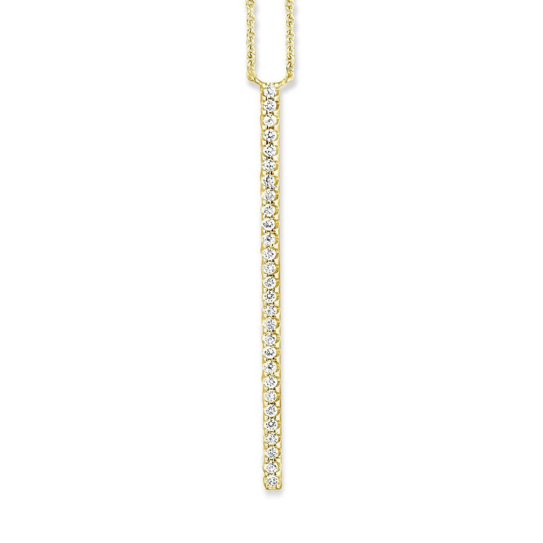 Ischia Basics halsketting 18 Kt geel goud met diamant 056604A