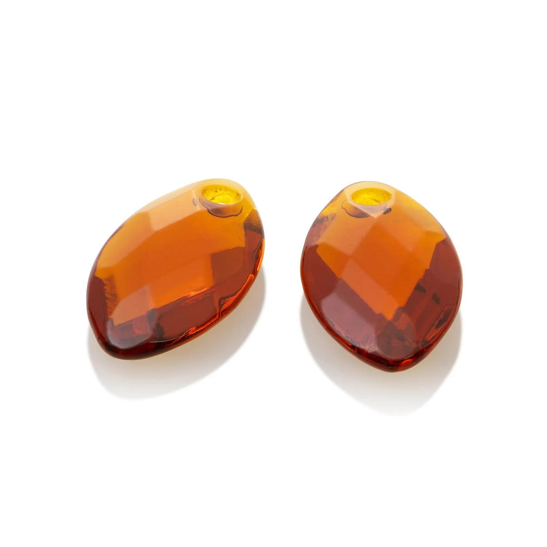 Earstones | Leaf Citrine Quartz Earleaf small EAGEM38-FCLF-S