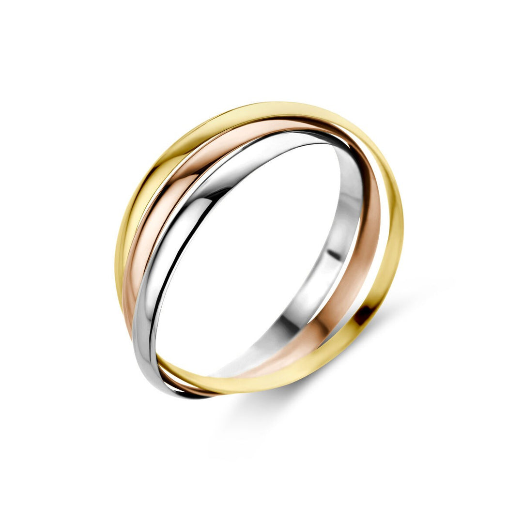 14 kt tri color ring