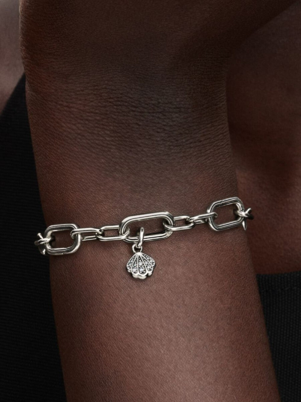 Pandora 793855C01 – hangende bedel met schelp van zilver en zirkonia