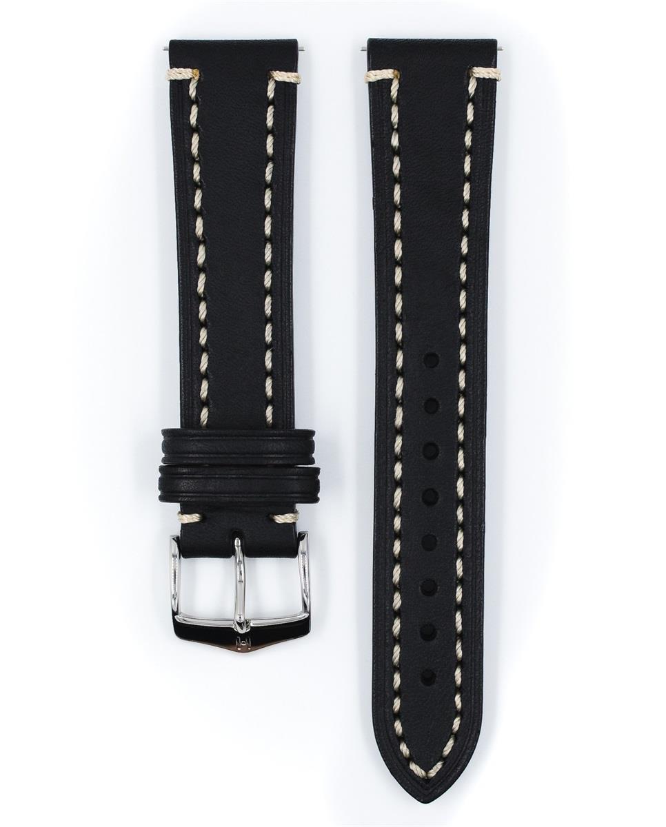 HIRSCH LIBERTY L BLACK CALF 24/22MM