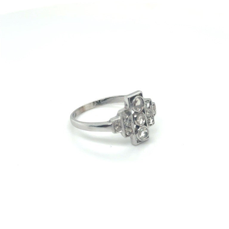 14 kt Art Deco Ring met Diamant