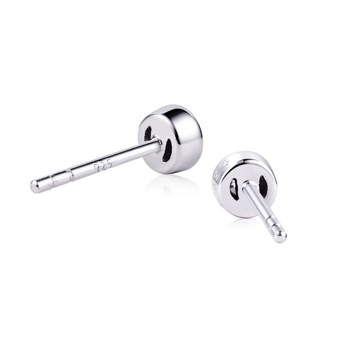 Zinzi oorknoppen Zilver rond ZIO1177
