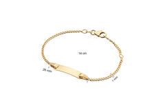 Plaatarmband - Gourmet - Baby - 2mm - 14cm