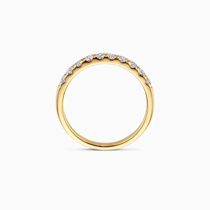 14 kt Gouden Ring met Lab Grown Diamant 0,48 ct – Pavé – LG1014Y