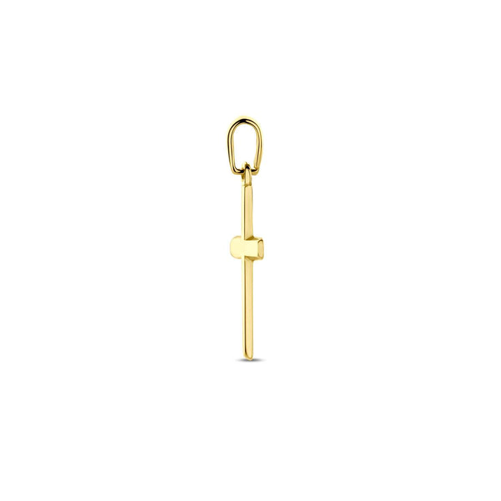 14 kt geelgouden kruis 17x12 mm