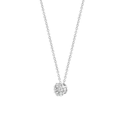 Collier 14k Wit goud met Diamant 3603WDI