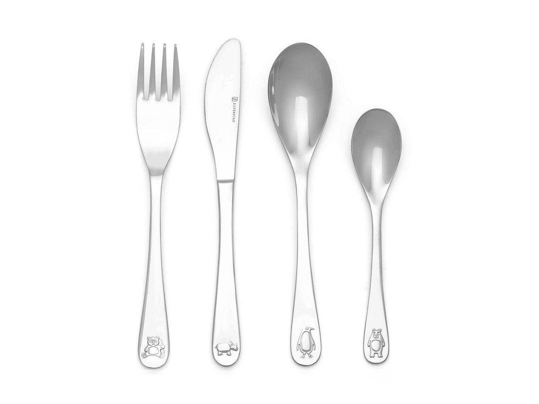 Kinderbestek Wildlife, 4-delig, rvs 4264070