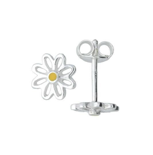 KINDEROORKNOPJES MADELIEF - ZILVER - EMAILLE