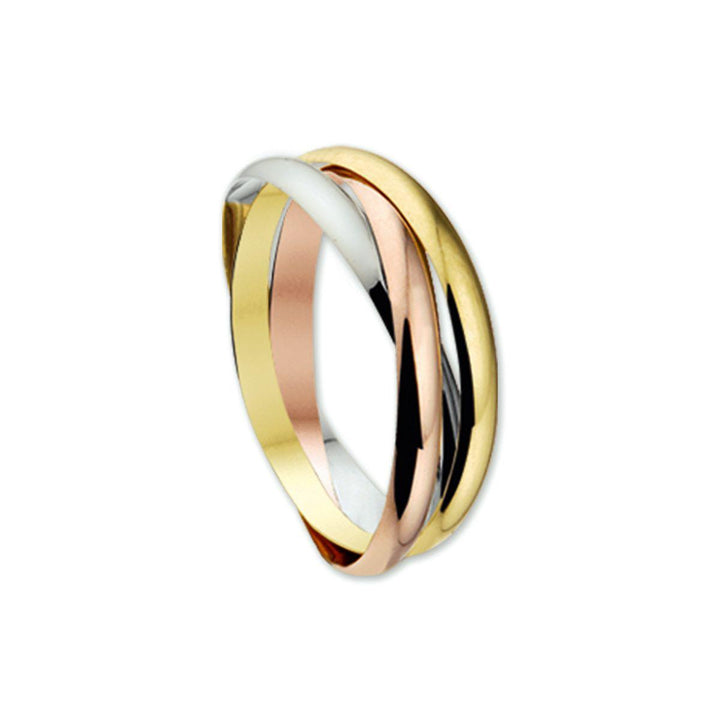14 kt tri color ring