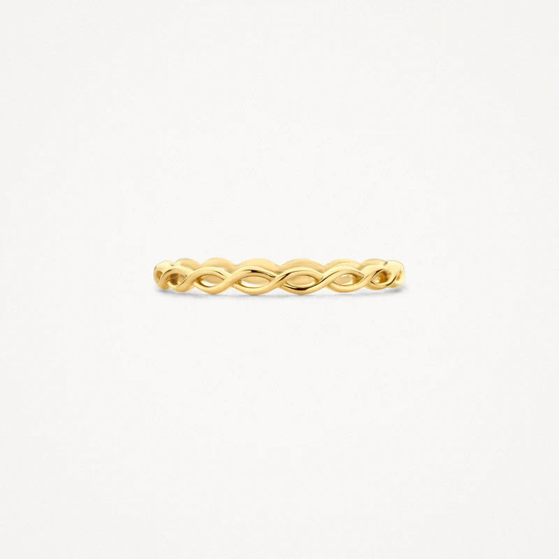 Gouden Ring met Vlechtontwerp 14k goud 1220YGO
