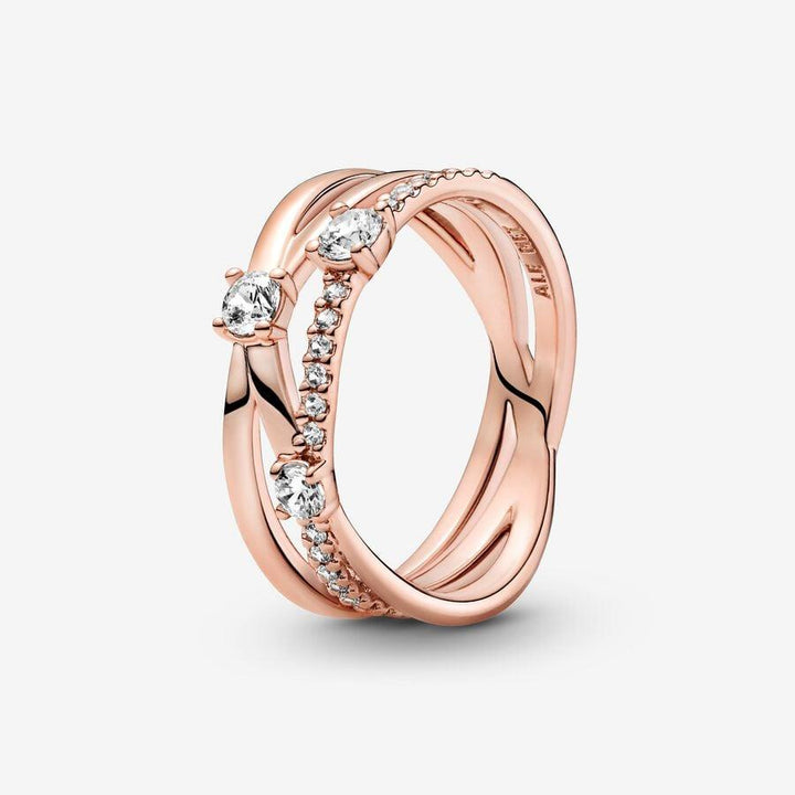 Pandora Ring Sparkling Triple Band Ring