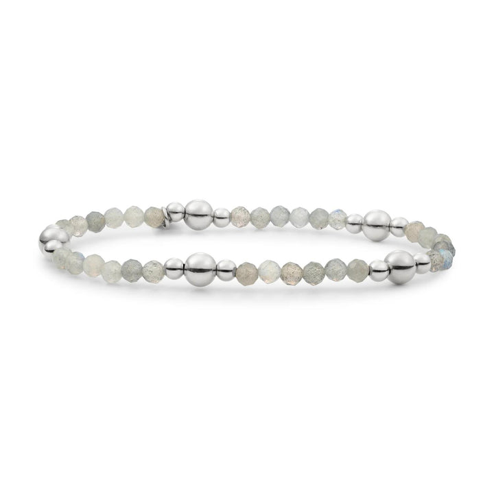 Bracelet | Labradorite Bold Mix - Silver BLK01S-G18
