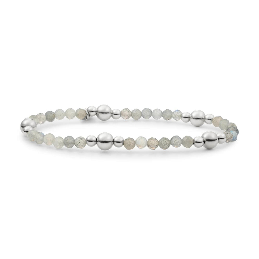 Bracelet | Labradorite Bold Mix - Silver BLK01S-G18