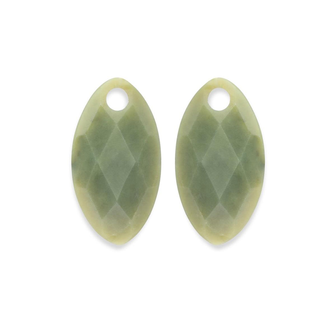 Earstones | Blossom Southern Jade EAGEM61-FCLF-S