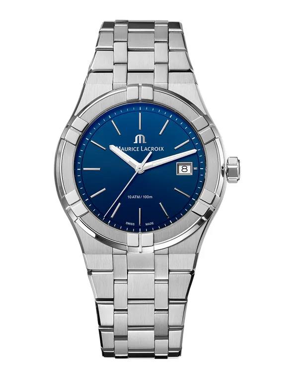 Maurice Lacroix AIKON Quartz 40 mm Herenhorloge Blauw – AI1108-SS002-430-1