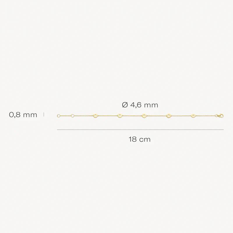 Armband 2201YGO - 14k Geelgoud
