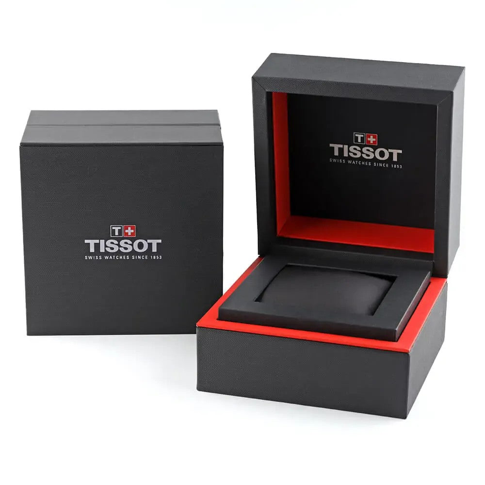 Tissot Lovely T140.009.36.371.00 goud bordeaux dameshorloge 20mm