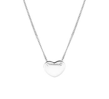 Collier met hanger hartjes 45 cm