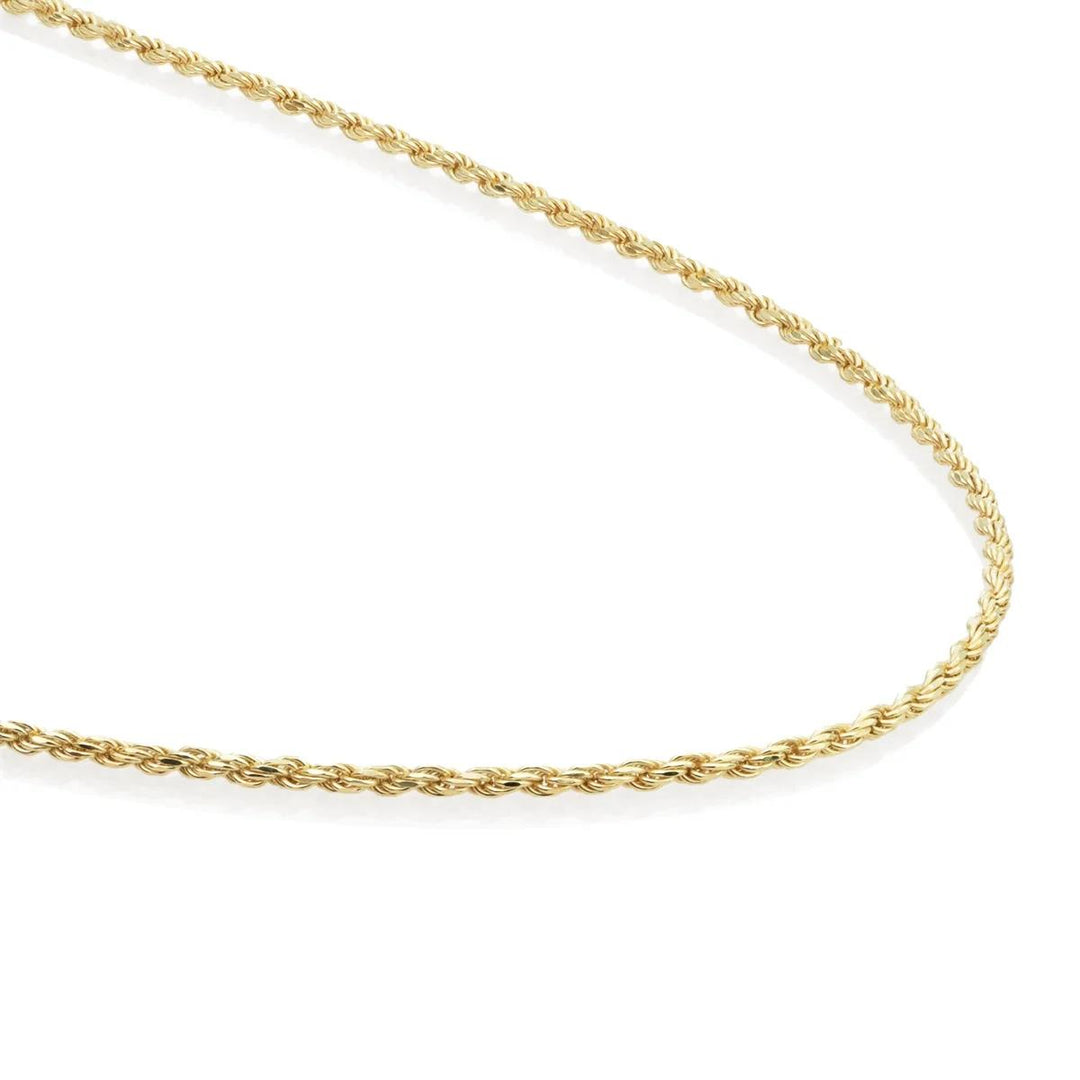 Rope chain gold plated - Silver - 60cm SN-RPG-060