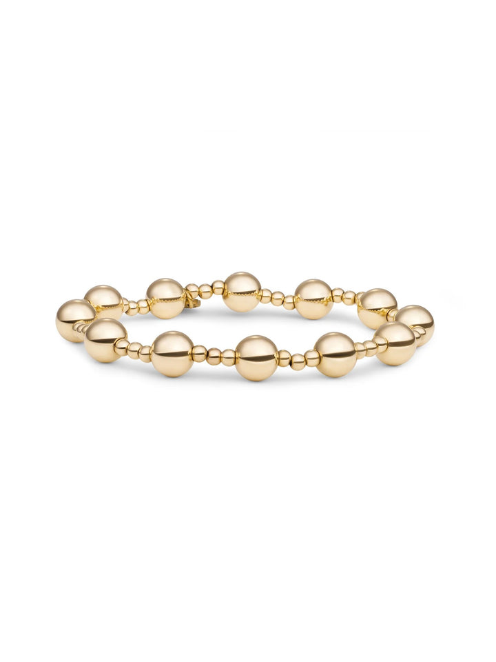 Sparkling Jewels Bold Mix Armband 3 mm + 8 mm Gold Plated – SB-G-MIX-06
