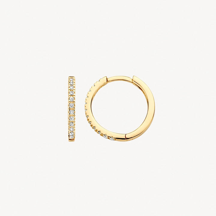 14 kt oorringen Blush zirkonia 7309YZI