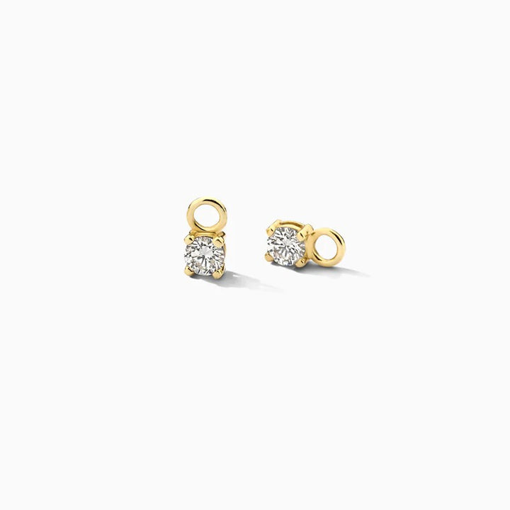 Lab Diamonds Oorbel Bedels 14 kt Geelgoud met Lab Grown Diamanten – LG9006Y/S