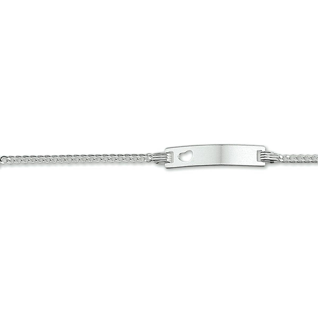 Zilveren graveerarmband gourmet plaat 4,8 mm13- 15 cm
