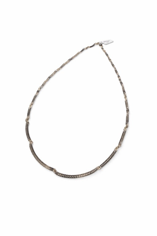 14 kt getoreerd bicolor plat gourmett 45 cm 2.4mm