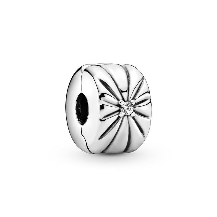 Sterling silver clip with clear zirkonia 798614C01