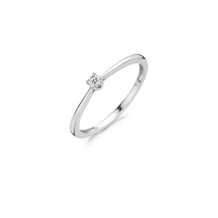 Ring 1621WDI - 14k Wit goud met Diamant