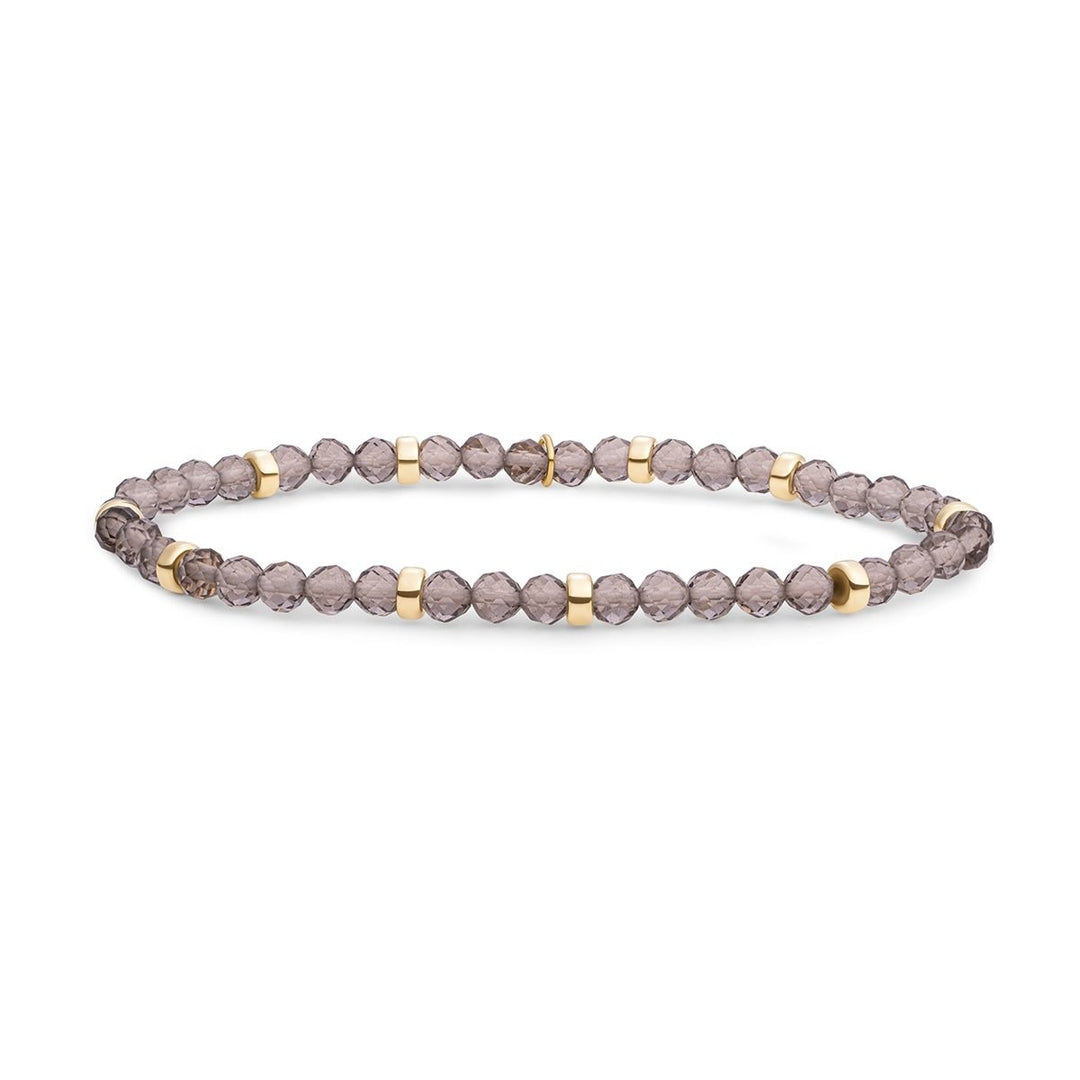 Sparkling Jewels SBG-GEM23-MIX-RDL Roundel Mix armband rookkwarts