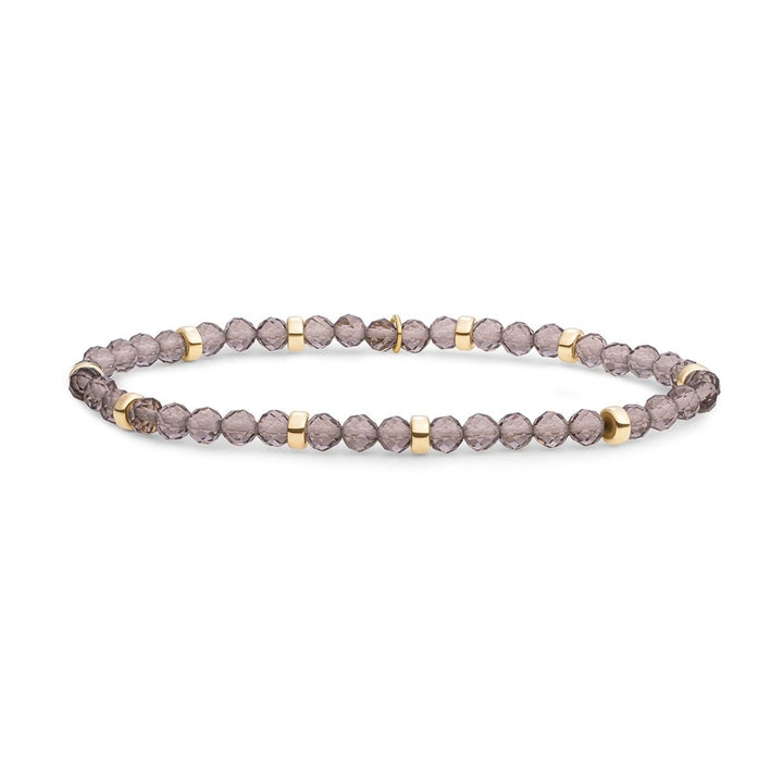 Sparkling Jewels SBG-GEM23-MIX-RDL Roundel Mix armband rookkwarts
