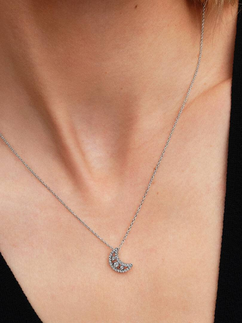 Necklace with pendant Crescent Moon 394259C01-50