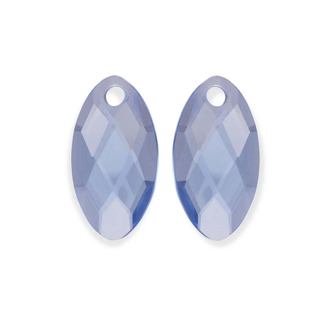 Earstones | Leaf - Aquamarine EAGEM56-FCLF-S