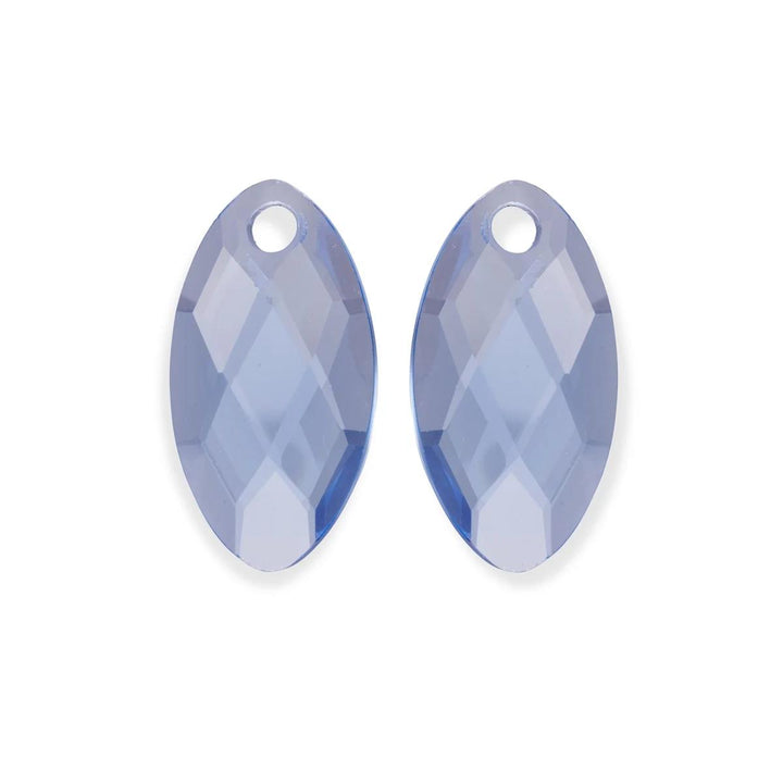 Earstones | Leaf - Aquamarine EAGEM56-FCLF-S