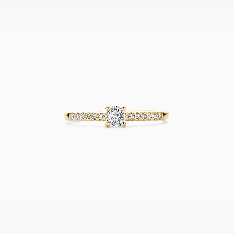 Blush Lab Diamonds Ring LG1017Y 0.20 &amp; 0.12 ct