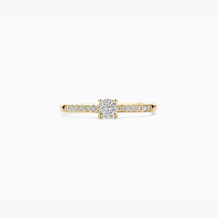 Blush Lab Diamonds Ring LG1017Y 0.20 &amp; 0.12 ct