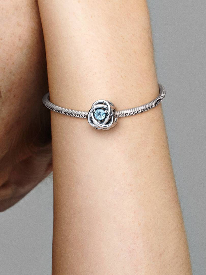 Pandora Maart Geboortesteen Zeeblauwe Oneindige 790065C09