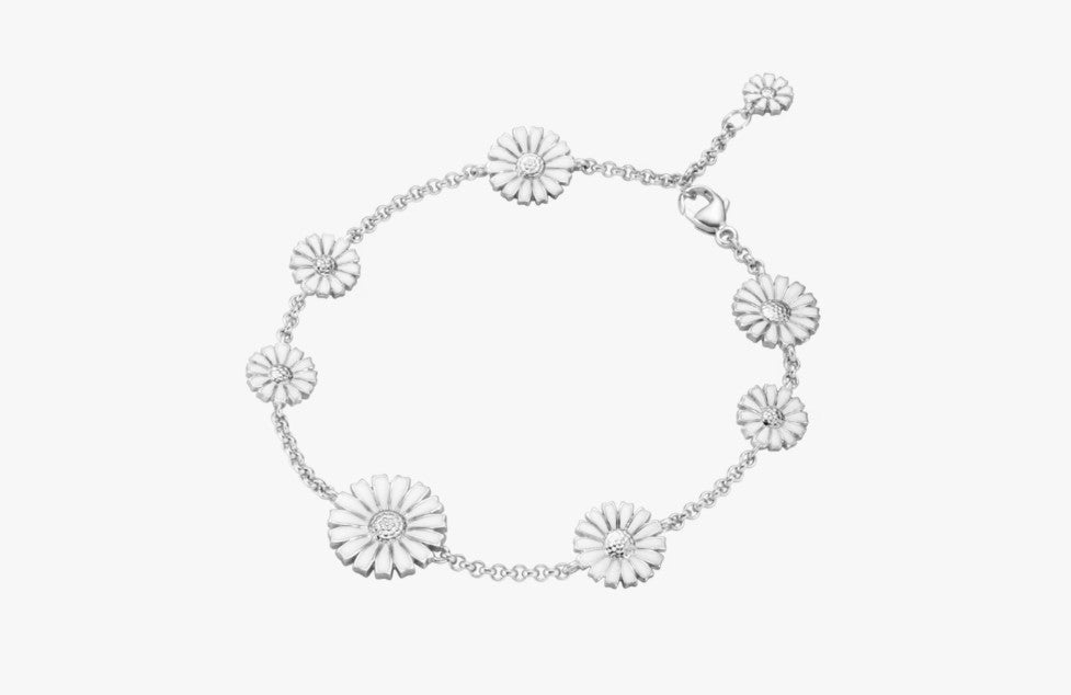 Armband Georg Jensen Daisy White Enamel 18cm 20001536