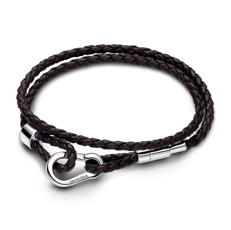 Pandora  Double leather bracelet brown 593338C01