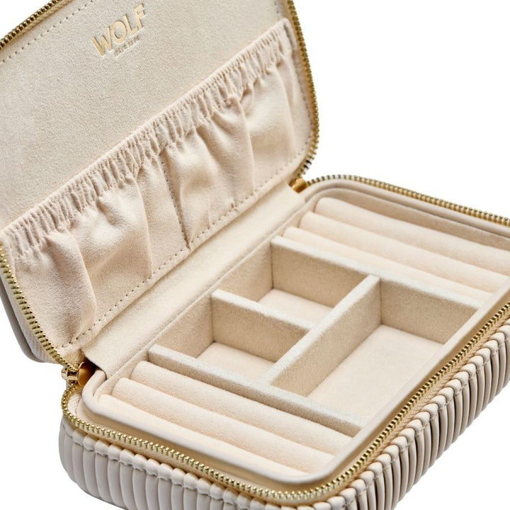 WOLF 1834 Bella Zip Case Bone sieradenetui – 781353