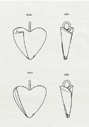 Georg Jensen Folded Heart Collier 20001526