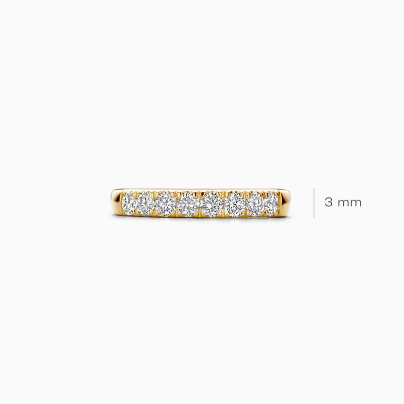 14k Geelgoud Lab diamonds ring LG1015Y