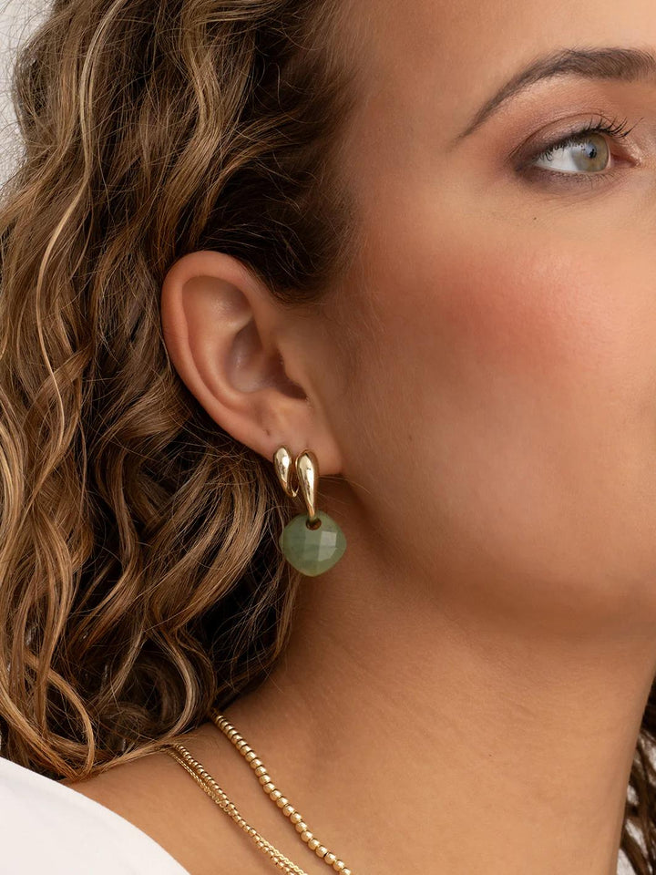 Sparkling Jewels Earrings | Multi Edge Earrings - Gold EAG32