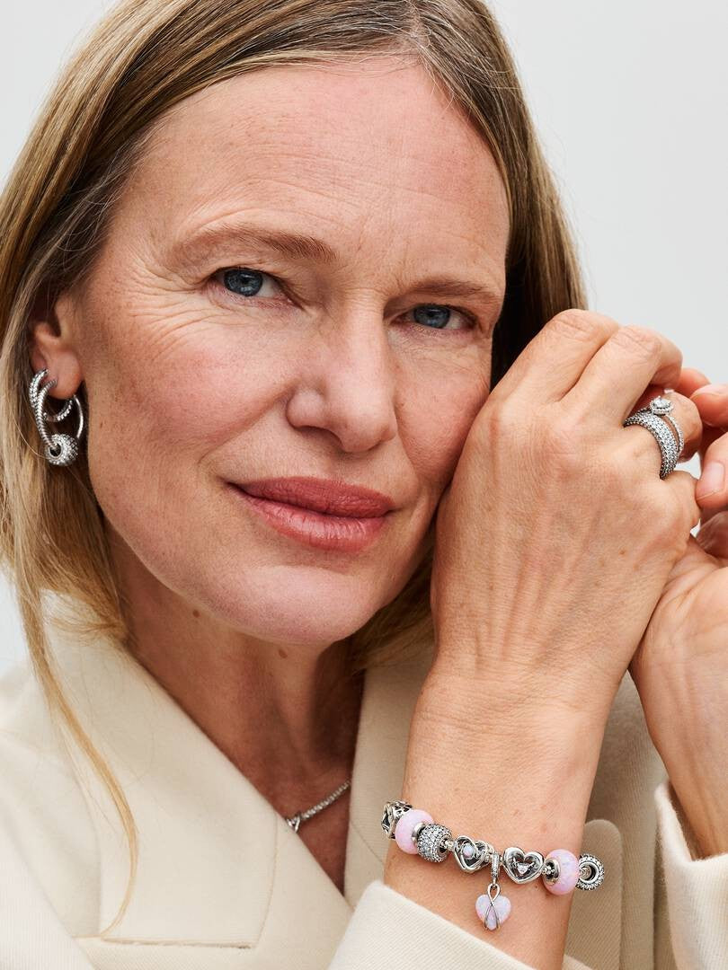 Pandora Mum Opalescent Heart Dangle Charm 793202C01