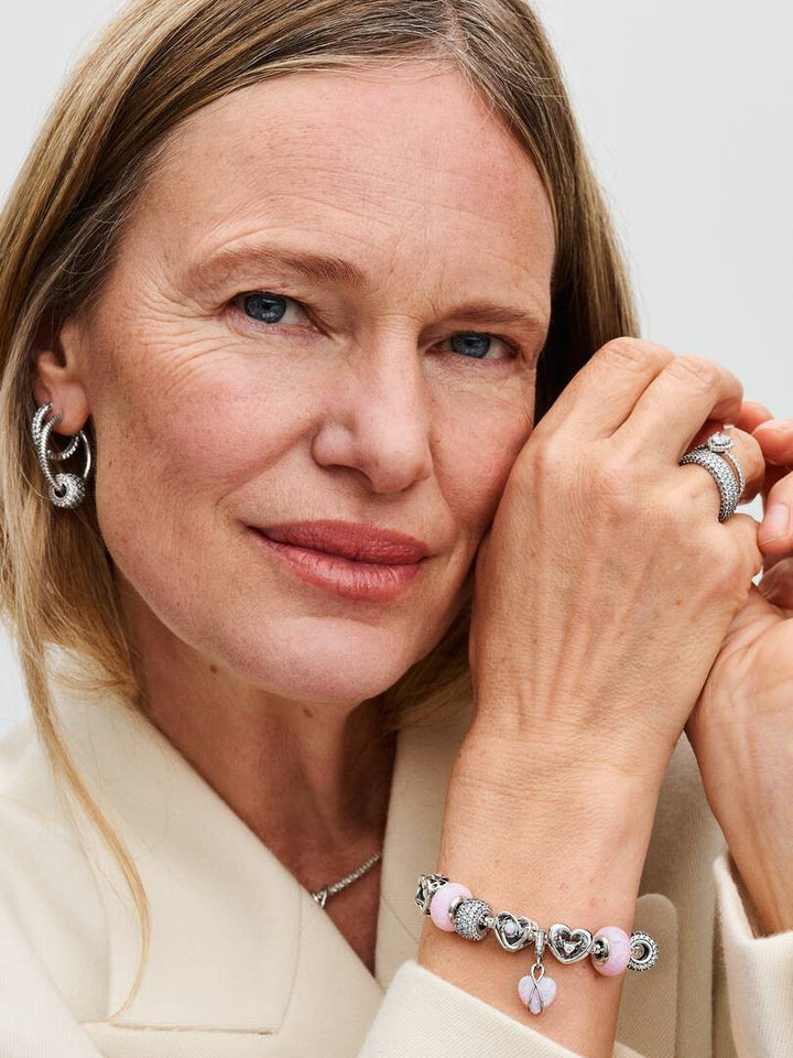 Pandora Mum Opalescent Heart Dangle Charm 793202C01