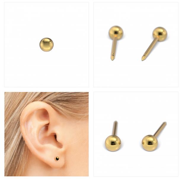 Studex System75 Oorbel – 14 Karaat Geelgoud – 3 mm Bol