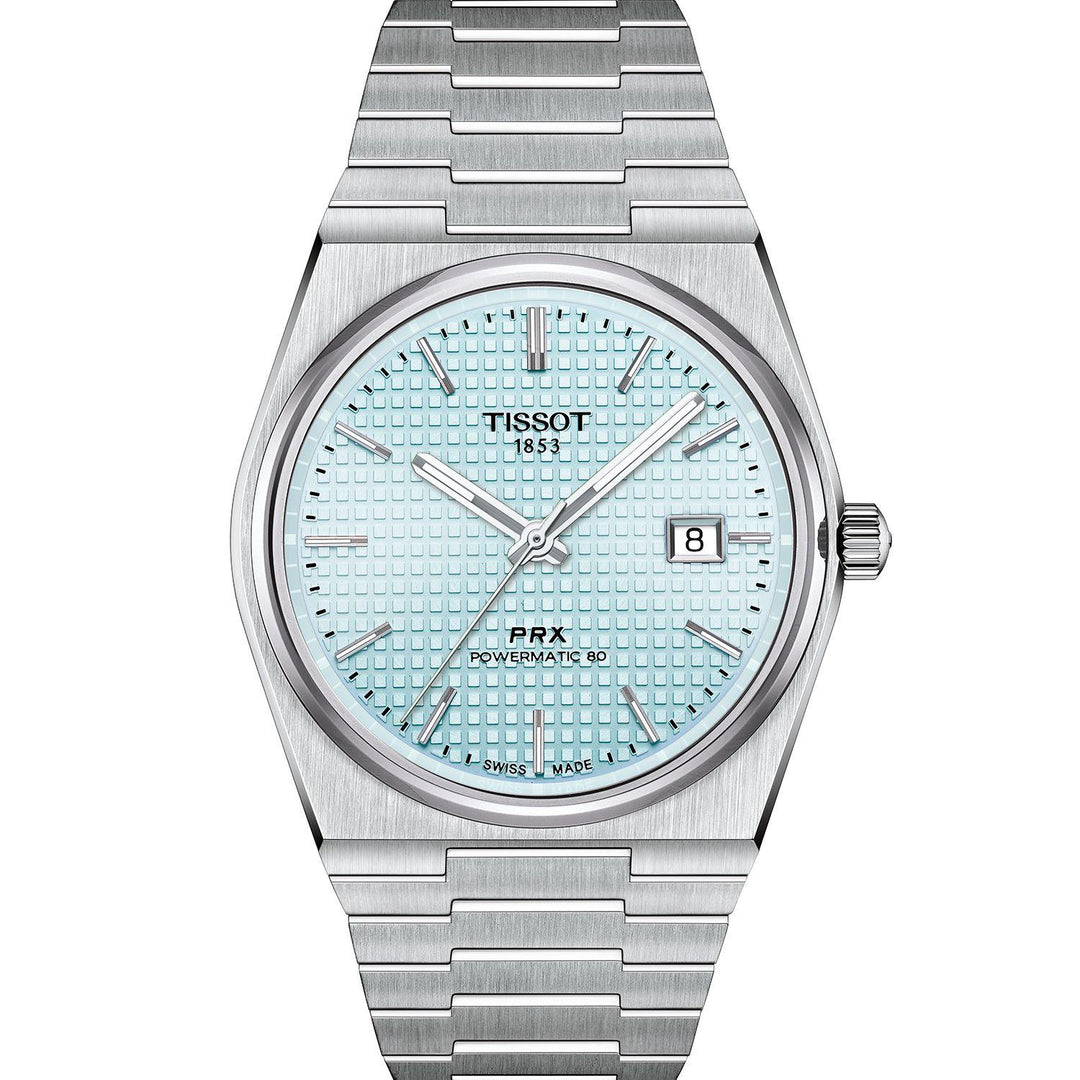 TISSOT PRX POWERMATIC 80 ICE BLUE T1374071135100